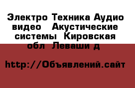 Электро-Техника Аудио-видео - Акустические системы. Кировская обл.,Леваши д.